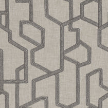 Labyrinth Charcoal Fabric by the Metre